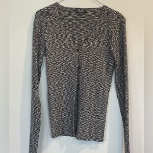 MdM Women's Black and White Cardigan - Made in Italy!